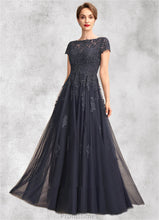 Load image into Gallery viewer, Hillary A-Line Scoop Neck Floor-Length Tulle Lace Mother of the Bride Dress With Beading XXB126P0015029