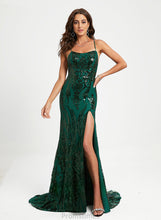 Load image into Gallery viewer, Marianna Prom Dresses With Train Trumpet/Mermaid Sequins Sequined Sweep Scoop
