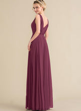 Load image into Gallery viewer, With Prom Dresses V-neck Chiffon A-Line Floor-Length Pleated Savanna