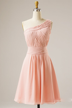 Load image into Gallery viewer, One Homecoming Dresses Genesis Shoulder Pleats Short Prom Dress
