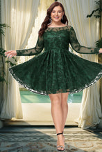 Load image into Gallery viewer, Layla A-line Scoop Short/Mini Lace Homecoming Dress With Sequins XXBP0020545