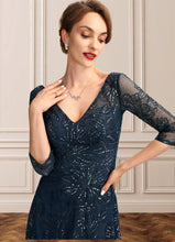 Load image into Gallery viewer, Ireland A-Line V-neck Floor-Length Lace Mother of the Bride Dress With Sequins XXB126P0015015