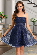 Load image into Gallery viewer, Daisy A-line Scoop Short/Mini Lace Homecoming Dress With Sequins XXBP0020461