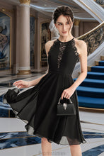 Load image into Gallery viewer, Erica A-line Scoop Knee-Length Chiffon Lace Homecoming Dress XXBP0020518
