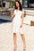 Scarlett A-line V-Neck Knee-Length Chiffon Lace Homecoming Dress XXBP0020534