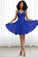 Maya A-line V-Neck Short/Mini Chiffon Lace Homecoming Dress With Beading XXBP0020563
