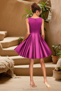 Nova A-line Scoop Short/Mini Homecoming Dress XXBP0020525