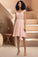 Katrina A-line V-Neck Knee-Length Chiffon Lace Homecoming Dress With Beading XXBP0020565