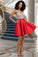 Katelynn A-line V-Neck Short/Mini Satin Homecoming Dress With Beading Sequins XXBP0020569