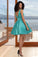 Terri A-line V-Neck Short/Mini Satin Homecoming Dress XXBP0020570