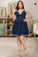 Leia A-line V-Neck Short/Mini Tulle Homecoming Dress With Sequins XXBP0020548