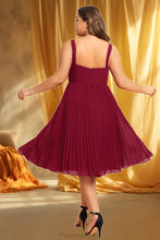 Load image into Gallery viewer, Katherine A-line Square Knee-Length Chiffon Homecoming Dress With Pleated XXBP0020530