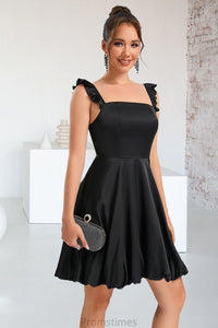 Tiffany A-line Square Short/Mini Satin Homecoming Dress XXBP0020484