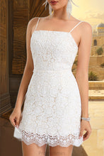 Load image into Gallery viewer, Allison Sheath/Column Straight Short/Mini Lace Homecoming Dress XXBP0020473