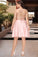 Diya A-line Square Short/Mini Satin Homecoming Dress XXBP0020544