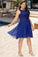 Skylar A-line Scoop Short/Mini Chiffon Homecoming Dress With Beading XXBP0020574