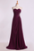 2022 Prom Dresses A Line Ruffled Bodice Beaded With Slit Floor Length