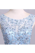 Load image into Gallery viewer, 2024 New Arrival Bateau Neckline Embellished Tulle Bodice With Beaded Applique Chiffon