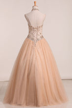 Load image into Gallery viewer, 2024 New Arrival Halter Quinceanera Dresses A Line Tulle With Beading