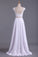 2022 Cap Sleeves Prom Dresses Scoop A Line Beaded Bodice Floor Length