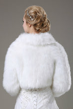 Load image into Gallery viewer, Concise Long Sleeves Faux Fur Wedding Wrap