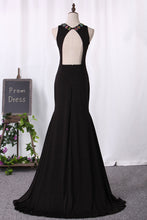 Load image into Gallery viewer, 2024 New Arrival Scoop With Beading Mermaid Spandex Evening Dresses