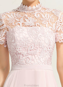 Fabric Neckline A-Line HighNeck Illusion Straps&Sleeves Lace Silhouette Length Floor-Length Kylie Floor Length Bridesmaid Dresses