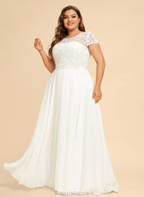 Load image into Gallery viewer, Mavis Scoop Floor-Length A-Line Lace Prom Dresses Chiffon