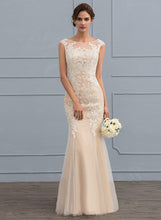 Load image into Gallery viewer, Genevieve Tulle Wedding Lace Trumpet/Mermaid Wedding Dresses Floor-Length Dress