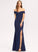Floor-Length Off-the-Shoulder Stretch Tricia Trumpet/Mermaid Crepe Prom Dresses