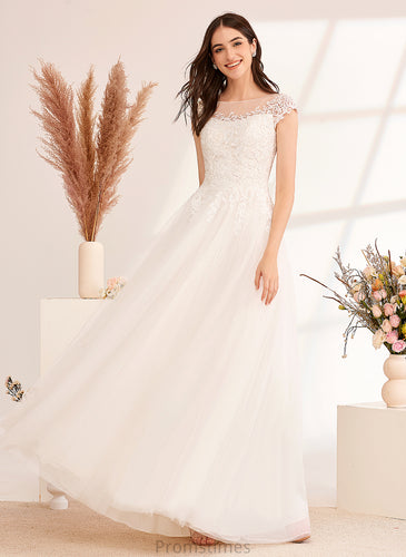 Ball-Gown/Princess Adrienne Lace Illusion Wedding Dresses Dress Floor-Length Wedding Tulle