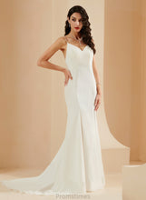 Load image into Gallery viewer, Wedding Court Chiffon Train V-neck Dress Trumpet/Mermaid Wedding Dresses Marisa