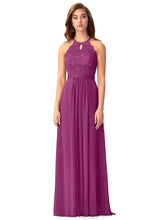 Load image into Gallery viewer, Briley A-Line/Princess Natural Waist Scoop Floor Length Sleeveless Bridesmaid Dresses