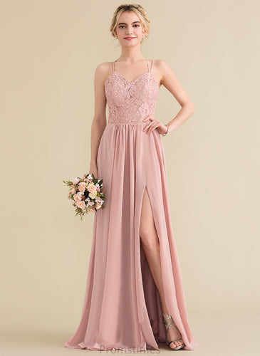 Lace Sweetheart Prom Dresses Chiffon A-Line Noemi Floor-Length