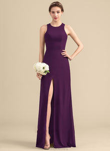 Floor-Length ScoopNeck Length SplitFront A-Line Neckline Silhouette Fabric Embellishment LuLu Bridesmaid Dresses