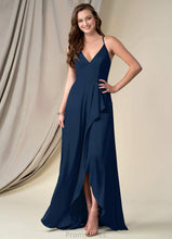 Load image into Gallery viewer, Ida High Low Sleeveless One Shoulder Natural Waist A-Line/Princess Bridesmaid Dresses
