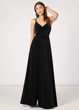 Load image into Gallery viewer, Harriet Sheath/Column Floor Length Lace Sleeveless V-Neck Natural Waist Bridesmaid Dresses