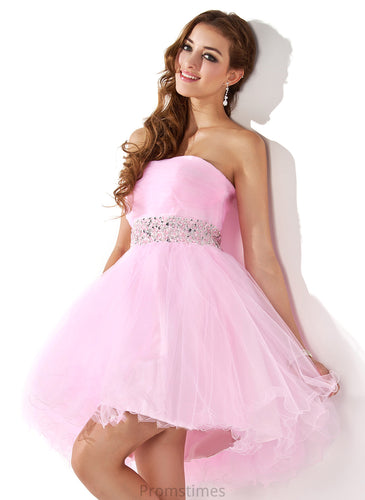 Sequins Beading Tulle Homecoming Dresses With Trudie Sweetheart A-Line Homecoming Dress Short/Mini