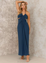 Load image into Gallery viewer, Ina A-Line/Princess Floor Length Natural Waist Sleeveless One Shoulder Bridesmaid Dresses