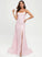 Lace Sweep Prom Dresses Sequins With Angelica Trumpet/Mermaid Scoop Train