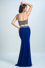Load image into Gallery viewer, 2024 Halter Prom Dresses Beaded Bodice With Slit