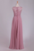 2024 New Arrival Scoop Chiffon Floor Length A Line Prom Dresses