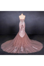 Load image into Gallery viewer, Gorgeous Sweetheart Mermaid Tulle Prom Dress, Long Evening Dresses