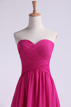 Load image into Gallery viewer, 2024 Asymmetrical Prom Dresses Sweetheart Chiffon