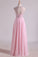 2022 Simple Prom Dresses Scoop A Line Chiffon With Beading Floor Length