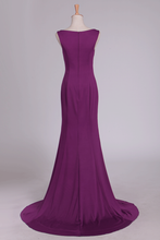 Load image into Gallery viewer, 2024 New Arrival Evening Dresses Scoop Mermaid Sweep Train