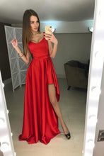 Load image into Gallery viewer, Vintage Red Simple Elegant Cheap Long Prom Dresses Party Dresses