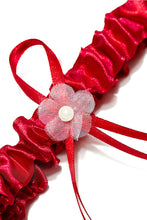 Load image into Gallery viewer, Charming Satin With Ribbons Flower Wedding Garters