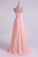 2022 High Neck Prom Dresses A-Line Chiffon With Beads And Ruffles