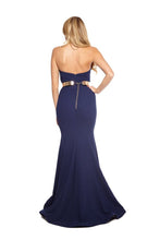 Load image into Gallery viewer, 2024 Evening Dresses Mermaid Strapless Satin With Sash Sweep Train